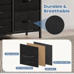 DUMOS 7 Drawer TV Stand and Dresser Combo