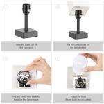 Beige Painted Table Lamp with Classic Glass Design