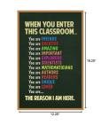 Welcome Classroom Affirmation Poster 12x18