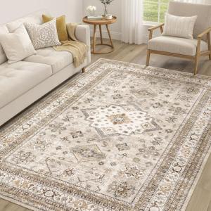 Washable Soft Vintage 5x7 Area Rug