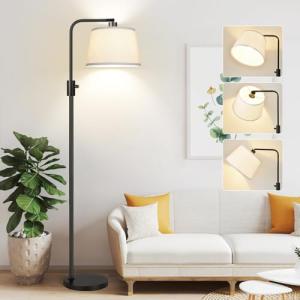 Adjustable Edison LED Floor Lamp with Heavy Base