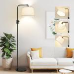 Adjustable Edison LED Floor Lamp with Heavy Base