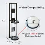 Modern Metal Candle Holder Wall Sconces - Set of 2