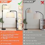 Adjustable Edison LED Floor Lamp with Heavy Base