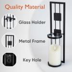 Modern Metal Candle Holder Wall Sconces - Set of 2