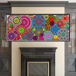 Jumbo Mandala Coloring Poster for Kids’ Wall Decor