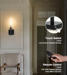Remote-Controlled Wireless Wall Sconces Set of 2