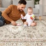 Washable Soft Vintage 5x7 Area Rug