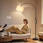 Dimmable Arc Floor Lamp with Remote Control