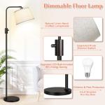 Adjustable Edison LED Floor Lamp with Heavy Base