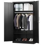 Lockable Metal Wardrobe Cabinet for Home and Office