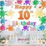 Colorful Graffiti Birthday Backdrop for Kids