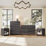 Stylish 4-Piece Black Bedroom Furniture Set