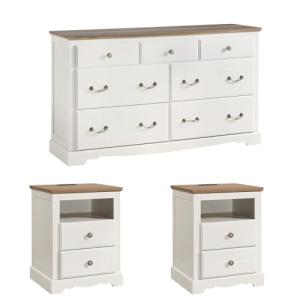 Rustic 3-Piece Farmhouse Bedroom Furniture Set