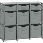 Grey Cube Storage Organizer with 9 Bins