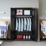 Lockable Metal Wardrobe Cabinet for Home and Office