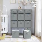 Cube Storage Organizer with Bins - Grey