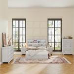 4-Piece Rustic Farmhouse Bedroom Furniture Set