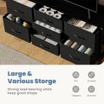 DUMOS 7 Drawer TV Stand and Dresser Combo