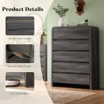 Stylish 4-Piece Black Bedroom Furniture Set