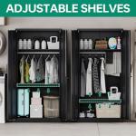 Lockable Metal Wardrobe Cabinet for Home and Office
