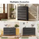 Stylish 4-Piece Black Bedroom Furniture Set