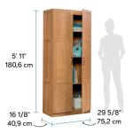 Sauder Select Storage Cabinet in Highland Oak