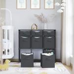 Dark Grey Cube Storage Organizer with Bins