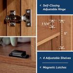 Sauder Select Storage Cabinet in Highland Oak