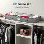 ZOBER Under Bed Storage Boxes, Set of 4