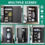 Letaya 72'' Metal Storage Locker with Locking Door