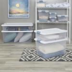 Wheeled Underbed Storage Bins - 4-Pack
