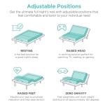 Ergonomic Adjustable Queen Bed Frame with Remote