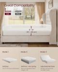 VASAGLE King Size Upholstered Bed Frame with Headboard
