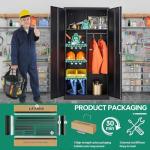 Letaya 72'' Metal Storage Locker with Locking Door