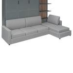 Queen Murphy Bed with Sofa and Shelves