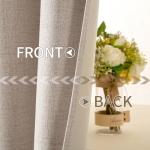 100% Blackout Linen Curtains - Natural Beige 52x84