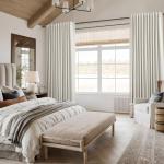 Guken Cream Linen 84-Inch Blackout Curtains Set