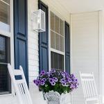 Matte White Wall Sconce with Clear Shade