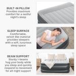 SLEEPLUX Inflatable Air Mattress with Built-in Pump