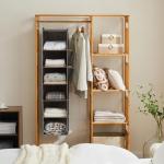 YOUDENOVA Foldable Hanging Closet Organizer, 6 Levels