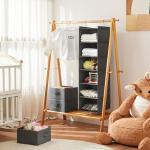 6-Tier Hanging Closet Organizer with Hooks (Grey)