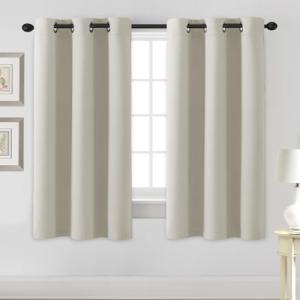 H.VERSAILTEX 63-Inch Blackout Curtains, Ivory/Cream