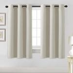 H.VERSAILTEX 63-Inch Blackout Curtains, Ivory/Cream