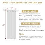 H.VERSAILTEX 63-Inch Blackout Curtains, Ivory/Cream