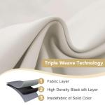 H.VERSAILTEX 63-Inch Blackout Curtains, Ivory/Cream