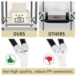 LOKEME Portable Wardrobe Closet with Shelves and Rods