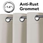 H.VERSAILTEX 63-Inch Blackout Curtains, Ivory/Cream