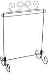 Gray Metal Stand for Bedroom Decor, 12" x 14