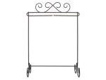 Gray Metal Stand for Bedroom Decor, 12" x 14